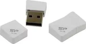 Флеш-накопитель SILICON POWER 16GB Touch T08 USB 2.0 Белый (SP016GBUF2T08V1W)