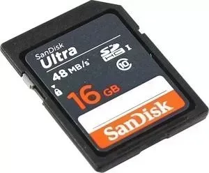 Карта памяти SANDISK SD 16Gb (SDSDUNB-016G-GN3IN Ultra)
