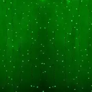 Гирлянда Neon-Night "Светодиодный Дождь" 2x0,8м, прозрачный провод, 230 В, диоды Зеленые, 160 LED