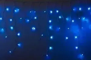 Гирлянда Neon-Night Айсикл (бахрома) светодиодный, 4,8 х 0,6 м, белый провод, 230 В, диоды синие, 176 LED