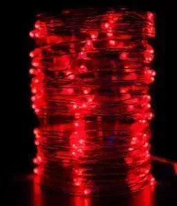Гирлянда Light нить "Роса" красная 10 м 12V.