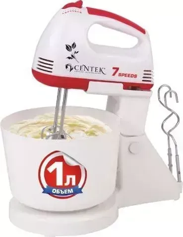 Миксер CENTEK CT-1113 белый/красный