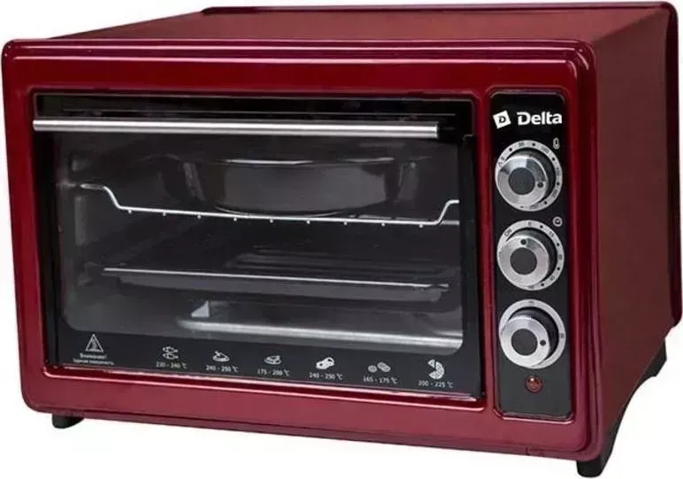 Мини-печь DELTA D-023 красный