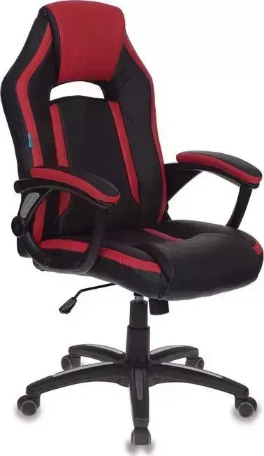 Кресло офисное БЮРОКРАТ CH-829/BL+RED черный/красный искусственная кожа
