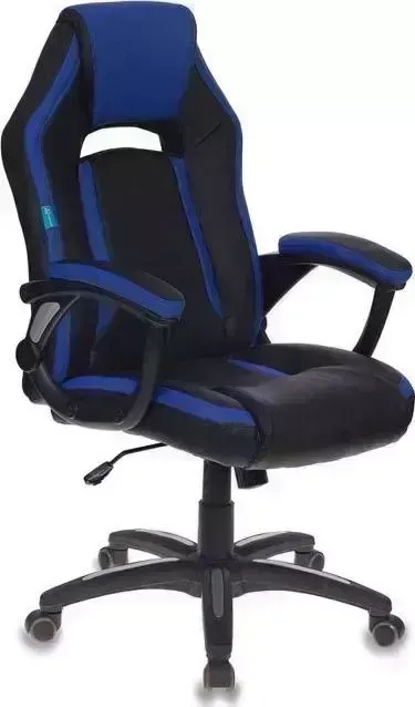 Кресло офисное БЮРОКРАТ CH-829/BL+BLUE черный/синий искусственная кожа
