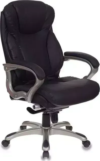 Кресло офисное БЮРОКРАТ T-9916/BROWN коричневый рец.кожа/кожзам