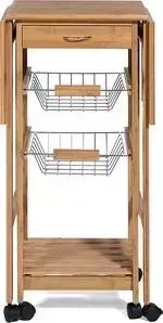 Стол TetChair ик передвижной кухонный разделочный mod. 12JW3-2135 натуральный