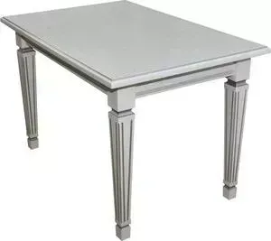 Стол обеденный Мебелик Васко 02 белый/патина 150x80