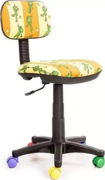 Кресло офисное Recardo Junior D10 (Лягушки, цв. ролики, ткань)