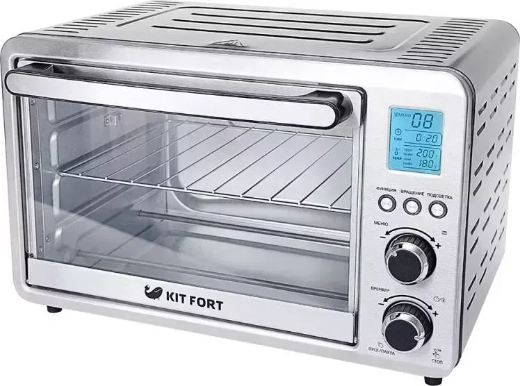 Мини-печь KITFORT KT-1705 серебристый