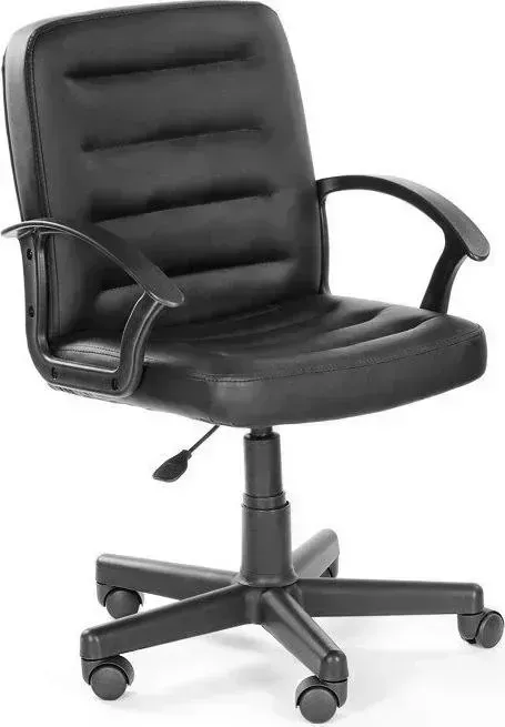 Кресло офисное OLSS Чип 192 Ультра черный экокожа