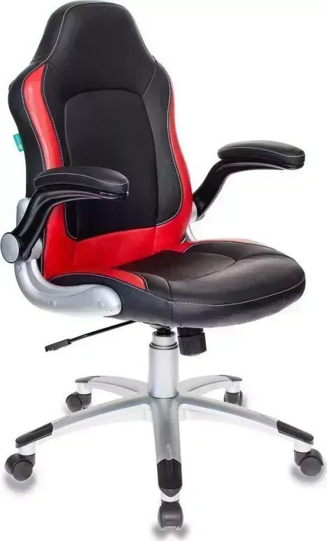 Кресло офисное БЮРОКРАТ VIKING-1/BL+RED черный/красный