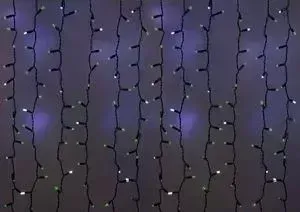 Гирлянда Neon-Night "Светодиодный Дождь" 2х1,5м, эффект мерцания, черный провод, 230 В, диоды ЗЕЛеНЫЕ, 360 LED
