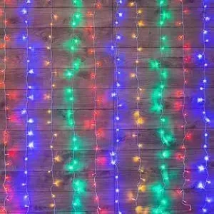 Гирлянда Neon-Night "Светодиодный Дождь" 2*3 м, свечение с динамикой, прозрачный провод, 230 В, диоды Мультиколор