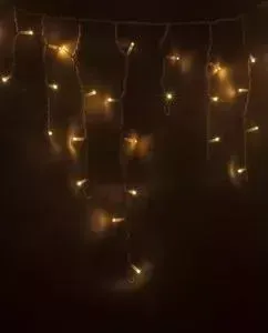 Гирлянда Neon-Night Айсикл (бахрома) светодиодный, 2,4 х 0,6 м, белый провод, 230 В, диоды ТЕПЛЫЙ БЕЛЫЙ, 88 LED