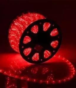 Дюралайт Light круглый 13мм фиксинг, к.р. направленный, красный