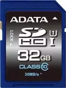 Карта памяти A-DATA ADATA SDHC 32Gb Class10 ASDH32GUICL10-R Ultra speed