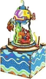 Конструктор  * Деревянный 3D - музыкальная шкатулка Robotime *Under The Sea* - AM406