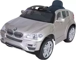 Электромобиль Farfello JJ258 BMW X6 (лицензия, 12V, металлик, EVA, экокожа) серебристый