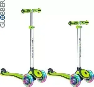 Самокат Globber 442-106 Primo Plus с 3 светящимися колесами Green