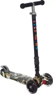 Самокт 3 -х колесный SUNCOLOR mars kids maxi light складной, 57*23*90 см хаки skl-07acp-100acp