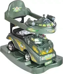 Каталка TOYSMAX боевая машина 3 в 1, зеленая, 9321
