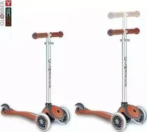 Самокат Y-Scoo GLOBBER My Free NEW Technology red с блокировкой колес (5947)