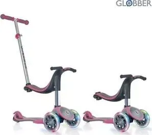 Самокат Globber 454-132 GLOBBER EVO 4 in 1 PLUS Pink (6656)