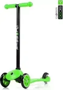 Самокат Y-Scoo GLOBBER My free FIXED green с блокировкой колес (5229)