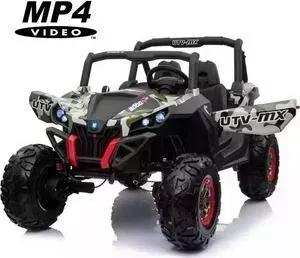 Детский электромобиль XMX Camouflage UTV-MX Buggy 12V MP4 - 603-GREEN-PAINT-MP4
