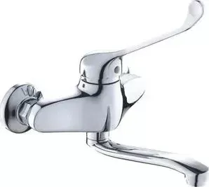 Смеситель для раковины GROSS AQUA Professional хирургический, настенный (4575509C - 20S)