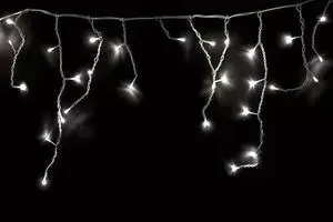 Гирлянда Neon-Night Айсикл (бахрома) светодиодный, 1,8 х 0,5 м, белый провод, 230 В, диоды ТЕПЛЫЙ БЕЛЫЙ, 48 LED