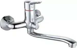 Смеситель для ванны GROSS AQUA Alfa с длинным изливом (7211313C - 35S)