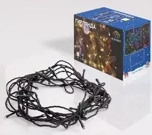 Гирлянда Neon-Night "Твинкл Лайт" 6 м, темно-зеленый ПВХ, 40 LED, цвет ТЕПЛЫЙ БЕЛЫЙ