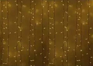 Гирлянда Neon-Night "Светодиодный Дождь" 2х1,5м, постоянное свечение, белый провод, 230 В, диоды ЖеЛТЫЕ, 360 LED