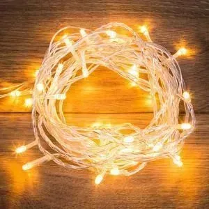 Гирлянда Neon-Night "Твинкл Лайт" 6 м, прозрачный ПВХ, 40 LED, цвет ТЕПЛЫЙ БЕЛЫЙ