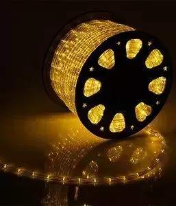 Дюралайт Light круглый 13мм 24V, к.р. направленный, желтый