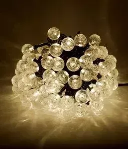 Гирлянда Light Пузырьки 10м, 100 led, 220-230V., D23 мм тепл. белый