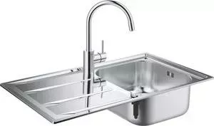 Мойка кухонная Grohe K400 Sink Bundle 45-S со смесителем Concetto (31570SD0)