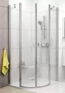 Душевой уголок RAVAK Chrome CSKK4 90x90 с поддоном, прозрачный, хром