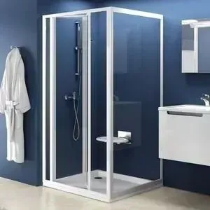 Душевой уголок RAVAK Supernova SDZ3+PSS 90x90 матовый Грапе, белый