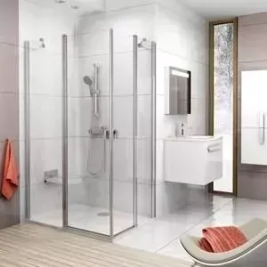 Душевой уголок RAVAK Chrome CRV2+CPS 100x90 прозрачный, белый