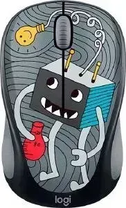 Мышь проводная LOGITECH M238 Doodle Collection LIGHTBULB