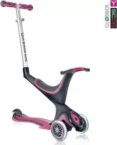 Самокат Y-Scoo RT GLOBBER My free Seat 5 in 1 pink с подножками и блокировкой колес
