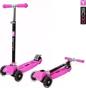 Самокат Y-Scoo MAXI CITY RT Simple Gagarin трансформер pink