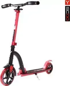 Самокат Y-Scoo RT 180 SLICKER с амортизатором Deluxe red