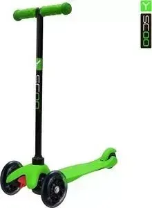 Самокат Y-Scoo mini A-5 Shine цв. green со светящими колесами