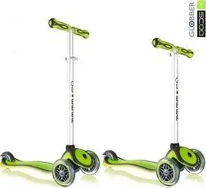Самокат Y-Scoo RT GLOBBER My Free NEW Technology green с блокировкой колес