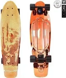 Скейтборд RT 402H-O Big Fishskateboard metallic 27" винил 68,6х19 с сумкой ORANGE/black
