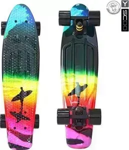 Скейтборд RT 401G-O Fishskateboard Print 22" винил 56,6х15 с сумкой Offshore